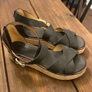 Michael Kors Black Espadrille Sandals